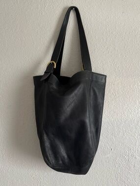 Vintage Coach Large Soho 4082 Black Leather Tote